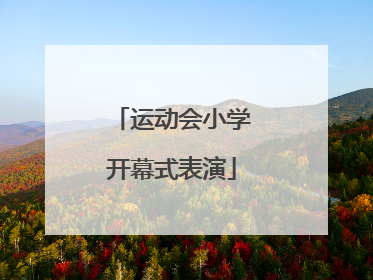 「运动会小学开幕式表演」湖南省运动会2022开幕式表演
